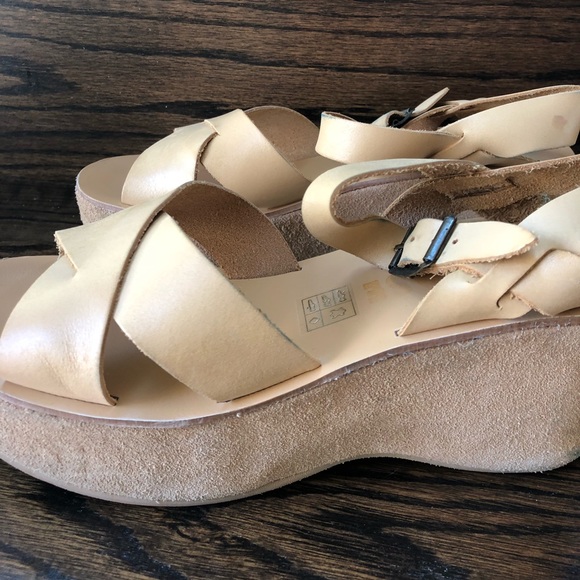 KORK-EASE platform sandals in SAND - Picture 3 of 6